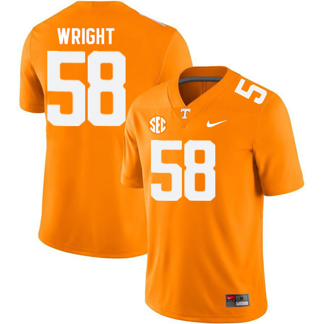 Tennessee Volunteers #58 Darnell Wright College Football Jerseys Stitched Sale-Orange
